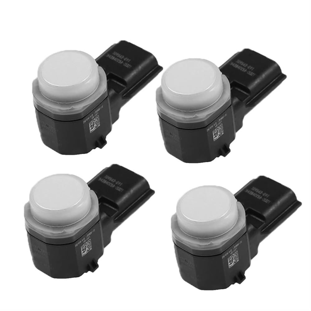 STOIFFFHH Kompatibel mit Nissan für X-Trail T32 2014-2019 Parksensoren PDC 284384CL0A 28438-4CL0A Auto Einparkhilfen(4 pcs White) von STOIFFFHH