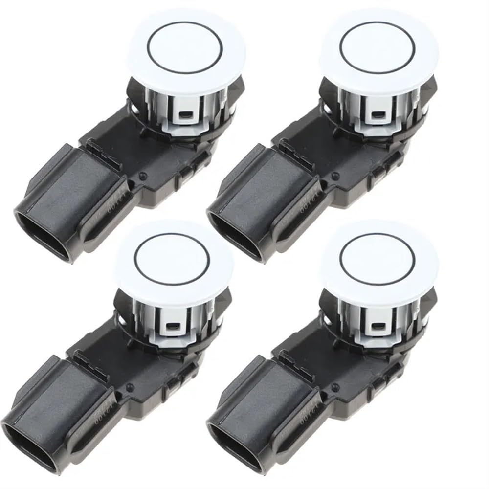 STOIFFFHH Kompatibel mit Toyota für RAV4 2017 2018 89341-12100 8934112100 PDC-Parksensor Parkradar Einparkhilfe Auto Einparkhilfen(4PCS White) von STOIFFFHH