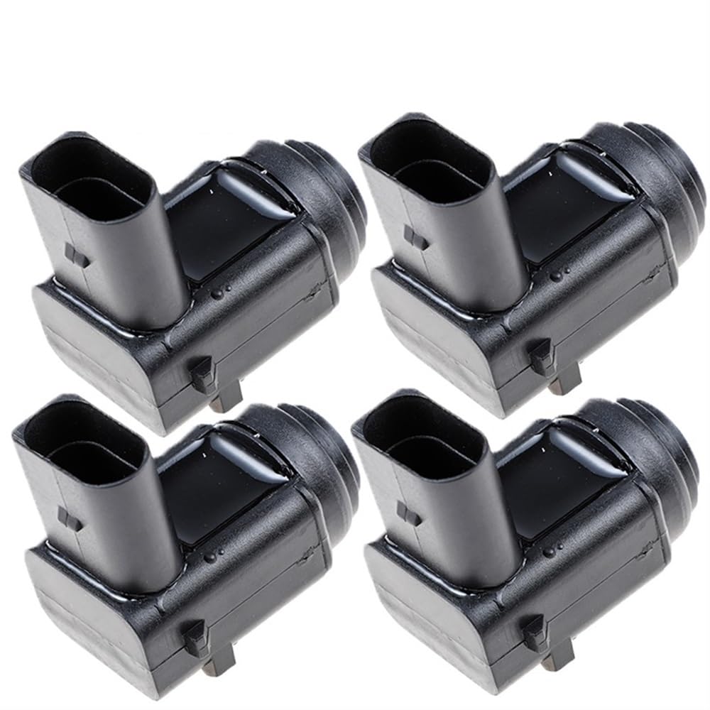 STOIFFFHH Kompatibel mit VW für EOS 2006-2015 PDC Parksensor 1J0919275 1J0919275A Auto Einparkhilfen(4 pcs Black) von STOIFFFHH