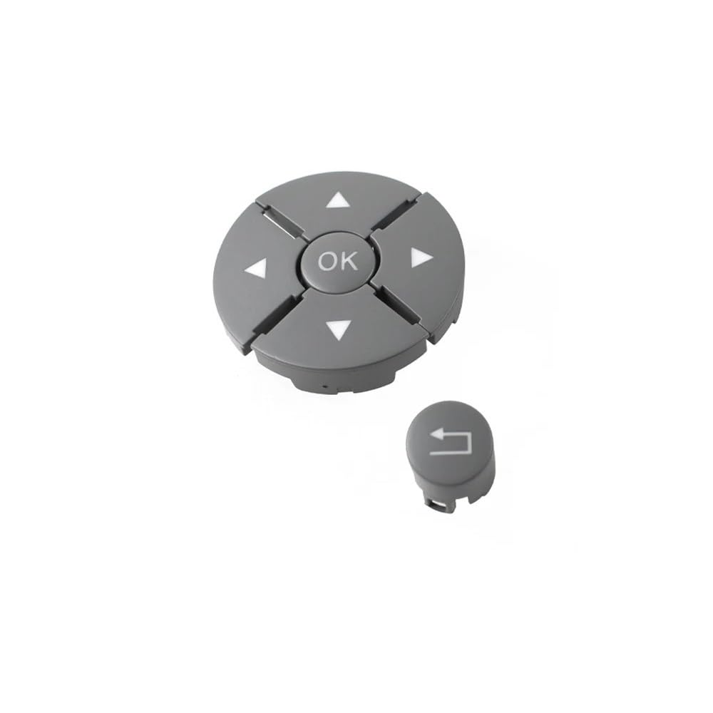 STOIFFFHH Lenkradschalterknopf Kompatibel mit Benz für S Class W221 2010 2011 2012 2013, Auto-Innenzubehör, Multifunktions-Lenkrad-Tasten-Steuerschalter(Gray Left) von STOIFFFHH