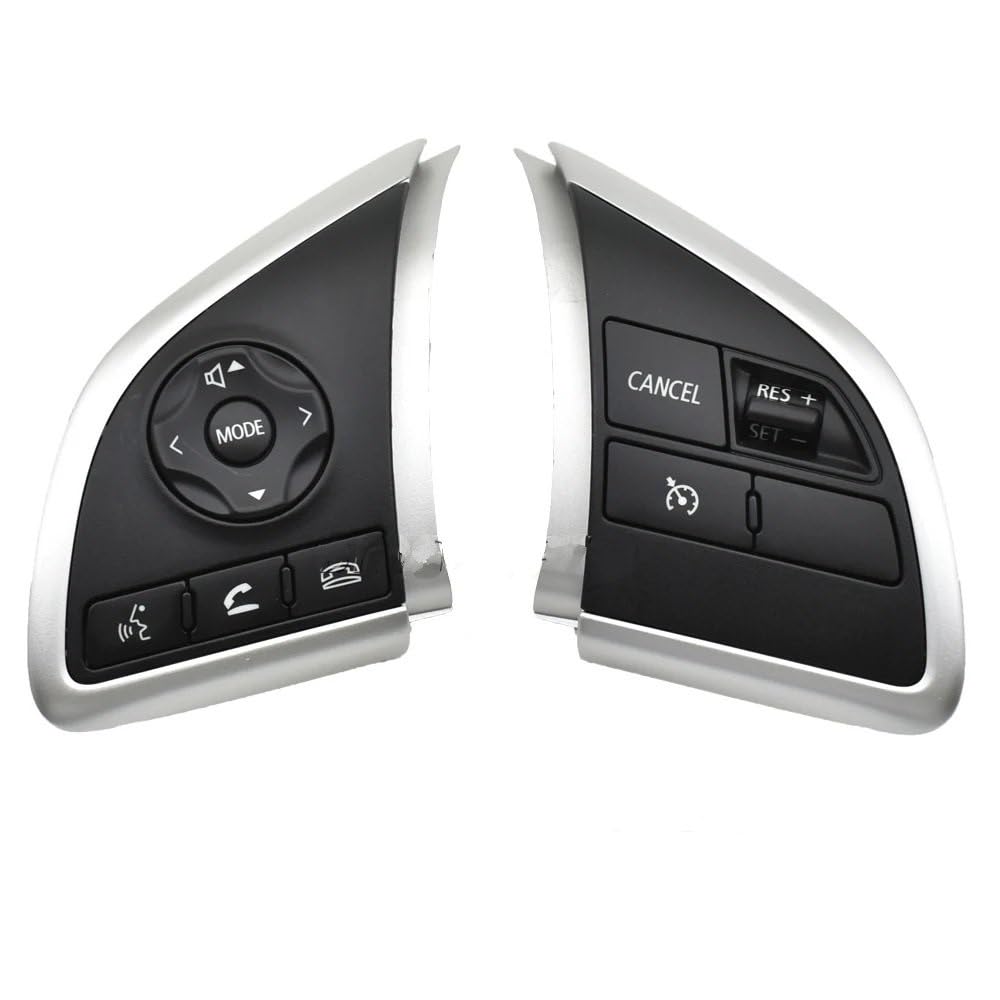 STOIFFFHH Lenkradschalterknopf Kompatibel mit Mitsubishi für Outlander 3 2013 2014 2015 2016 2017 2018 2019 Lenkradschalter Tempomattaste Audioradio(Left and Right) von STOIFFFHH