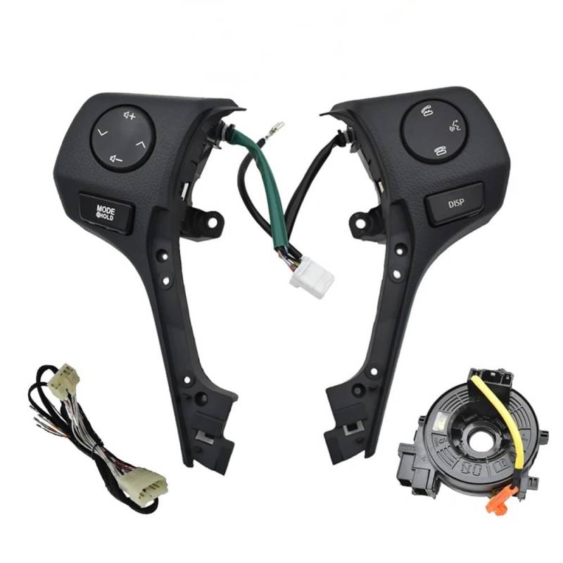 STOIFFFHH Lenkradschalterknopf Kompatibel mit Toyota Für C&orolla Für RAV4 2014 2015 2016 2017 2018 Tasten Telefon Lenkrad Audio Control Taste 84250-02560(Switch-Wire-Cable) von STOIFFFHH