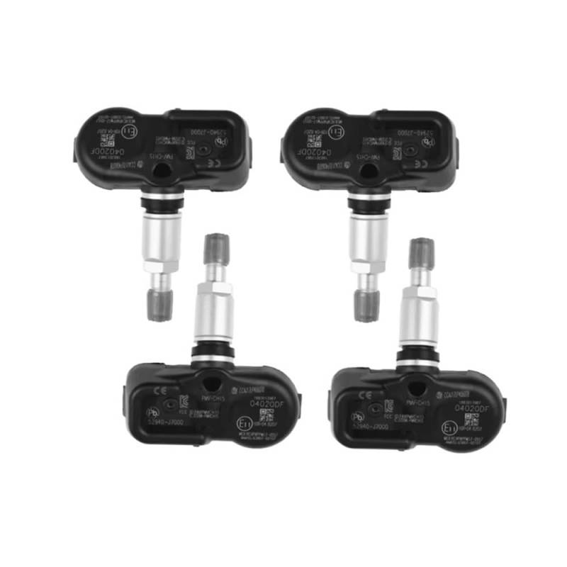 STOIFFFHH Reifendrucksensor Kompatibel mit Kia für Forte 2019 2020 for K3 2019 2020 Reifendrucksensor TPMS 52940-J7000(4PCS) von STOIFFFHH