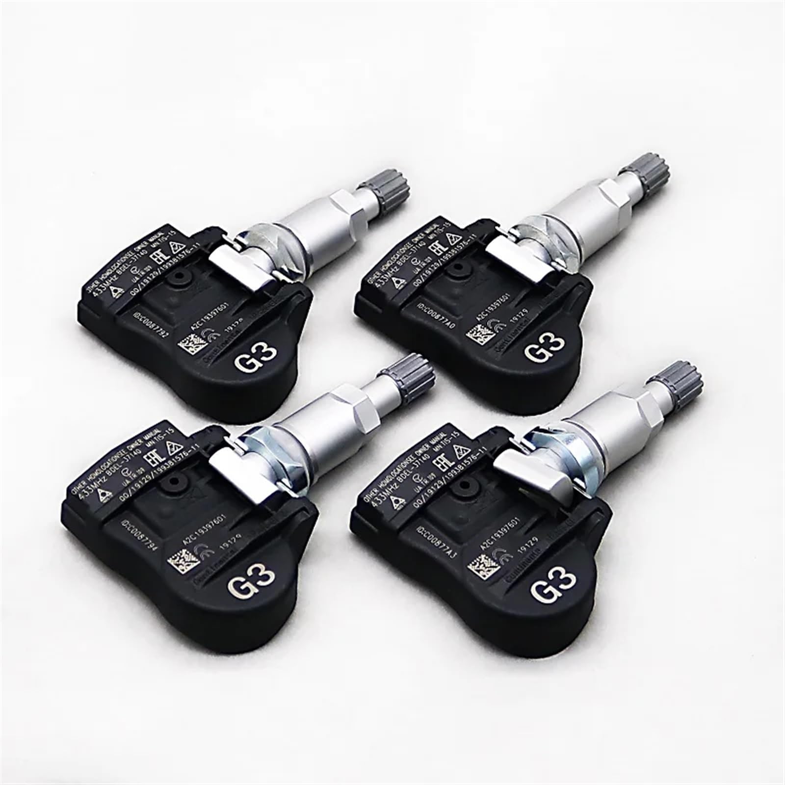 STOIFFFHH Reifendrucksensor Kompatibel mit Mazda für 3 2019-2024 TPMS Reifendrucksensor BDEL-37-140 BDMC-37-140(4 pcs) von STOIFFFHH