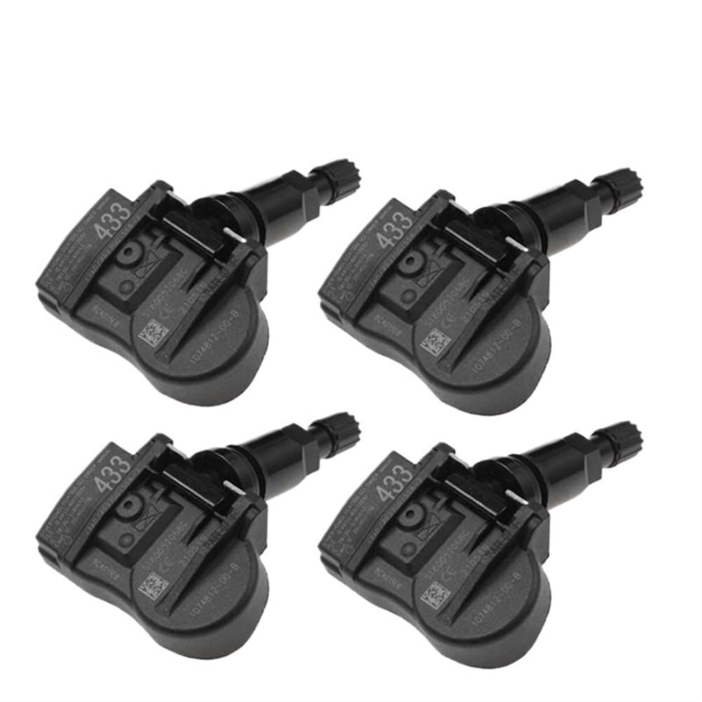 STOIFFFHH Reifendrucksensor Kompatibel mit Tesla für Model für 3 2018-2024 TPMS Reifendruck Sensor 1074812-00-B 107481200B(4PCS) von STOIFFFHH