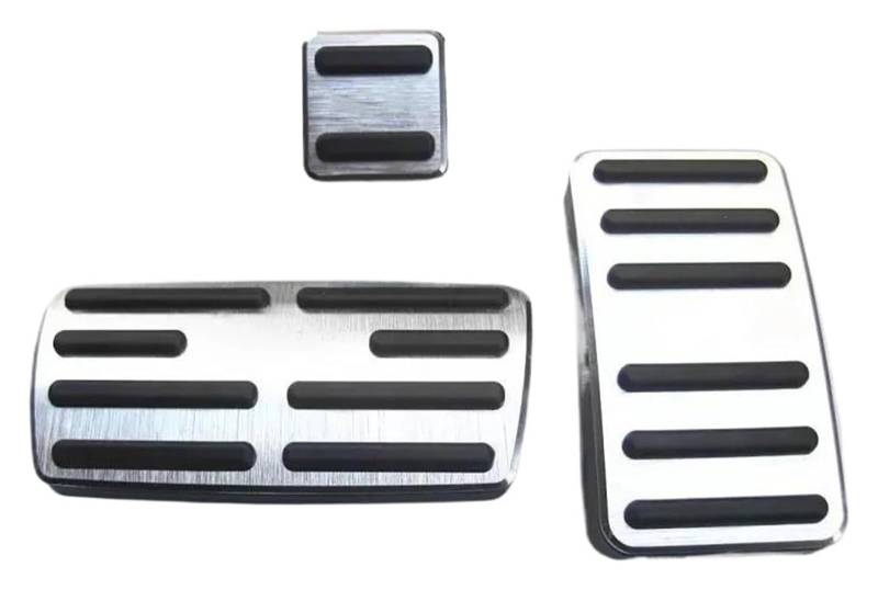 Auto Pedal Set Für CR-V CRV 2011 2012 2013 2014 2015 2016 Auto-Gaspedal-Bremspedal-Abdeckung, Rutschfeste Pads, Zubehör(2012-2016 Silver) von STQNXR