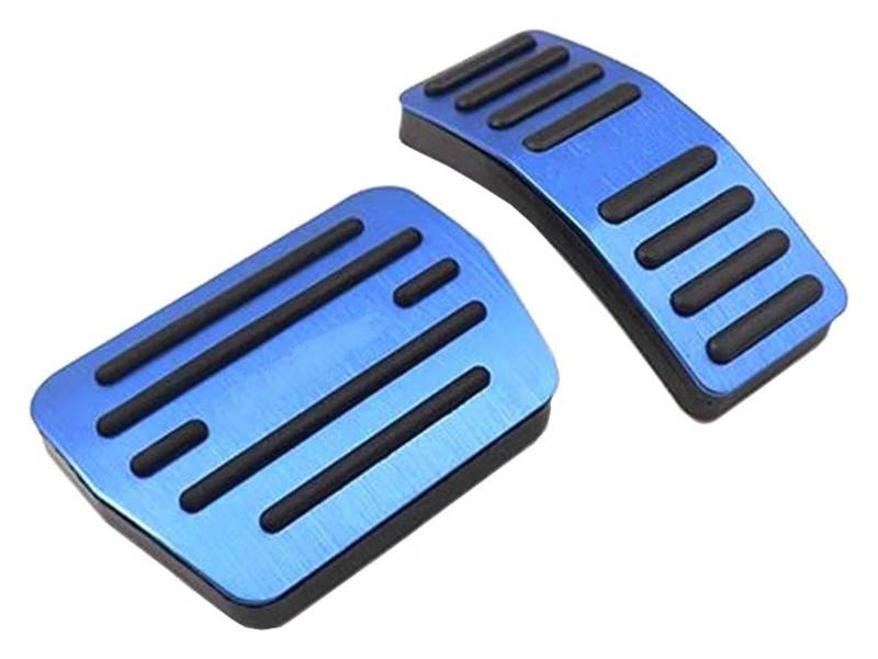 Auto Pedal Set Für Chery Für Omoda 5 2022 2023 Auto Auto Pedale Fuß Gaspedal Gas Kraftstoff Bremsbelag Platte Abdeckungen Auto Kupplung Bremspedal Gummi Pad(Blue Set of 2) von STQNXR