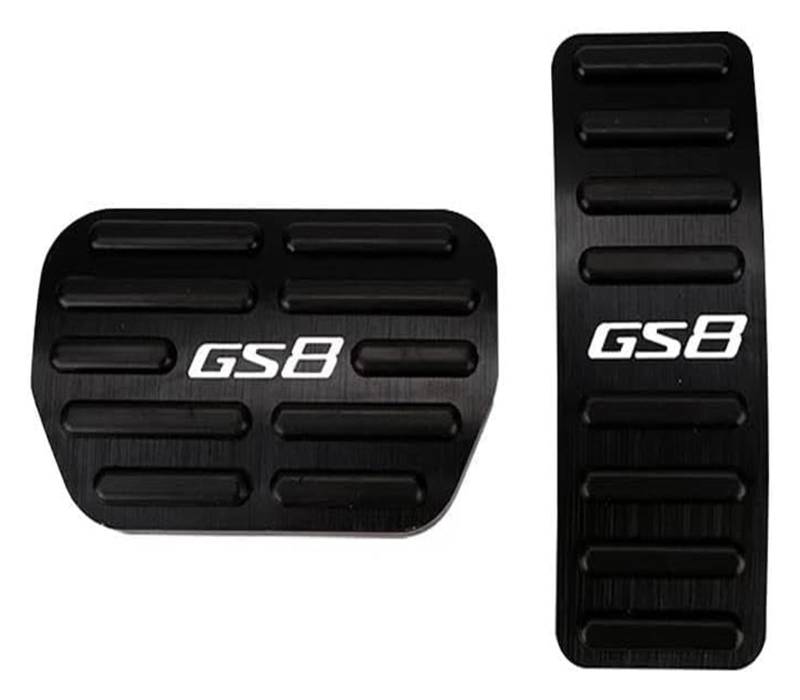 Auto Pedal Set Für Trumpchi GS8 GS7 2017 2018 2019 2020 Zubehör Auto Pedal Abdeckung Gaspedal Bremspedal Abdeckung Aluminium Pads Innen Refit(Gs8 Black) von STQNXR