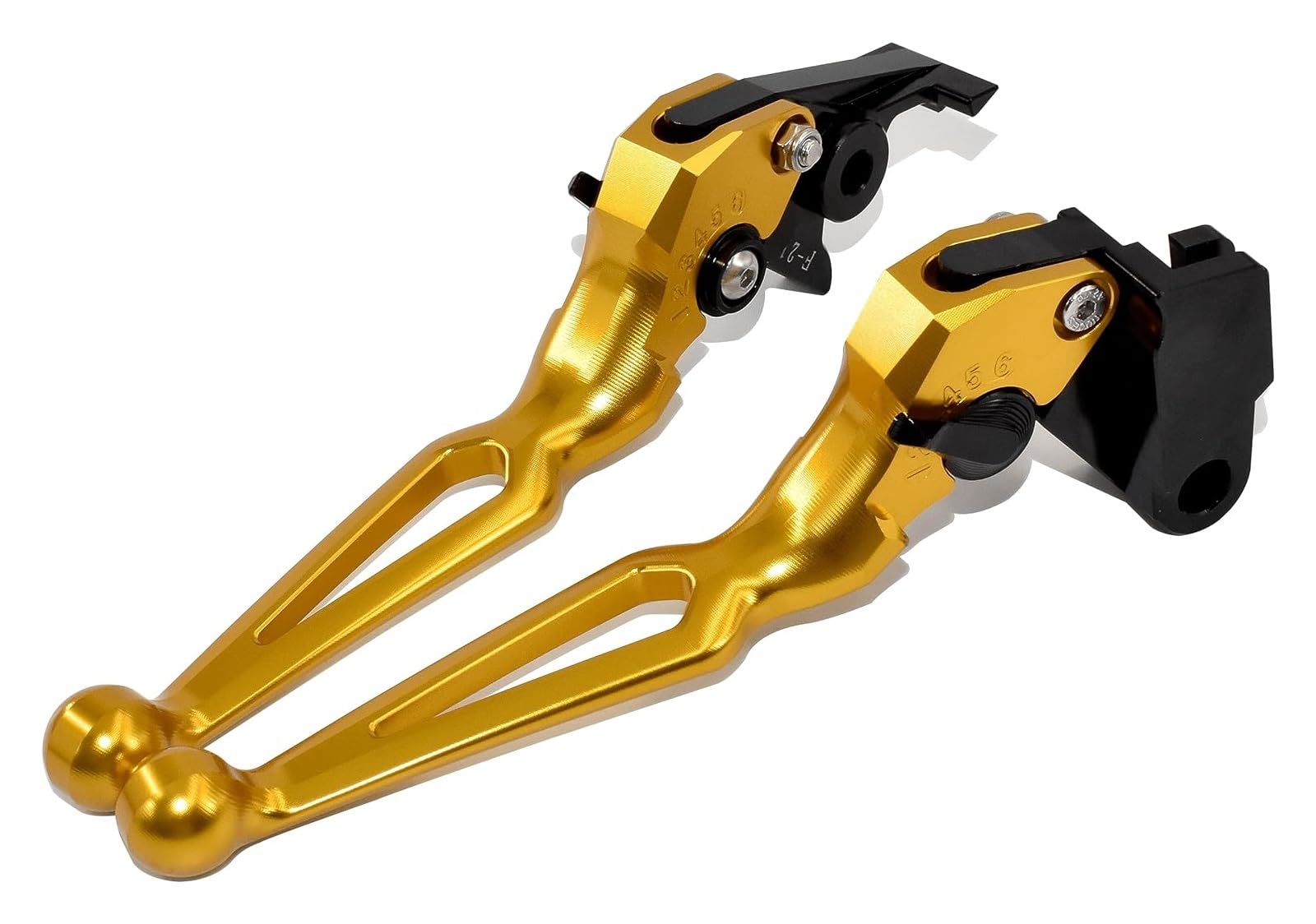 Bremsen Kupplungshebel Griff Für Aprilia RS660 RS 660 2021 2022 Modifiziertes CNC-Aluminiumlegierungs-Bremskupplungshebel-Zubehör(Gold) von STQNXR