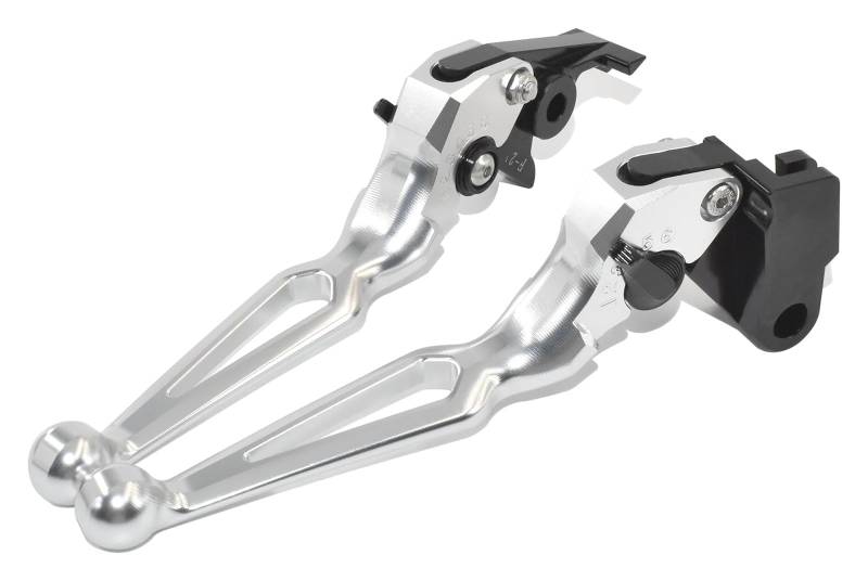 Bremsen Kupplungshebel Griff Für Triumph Für Daytona 675R 2011 2012 2013 2014 2015 2016 2017 Modifizierte CNC-Aluminiumlegierung Bremskupplungshebel Zubehör(Silver) von STQNXR