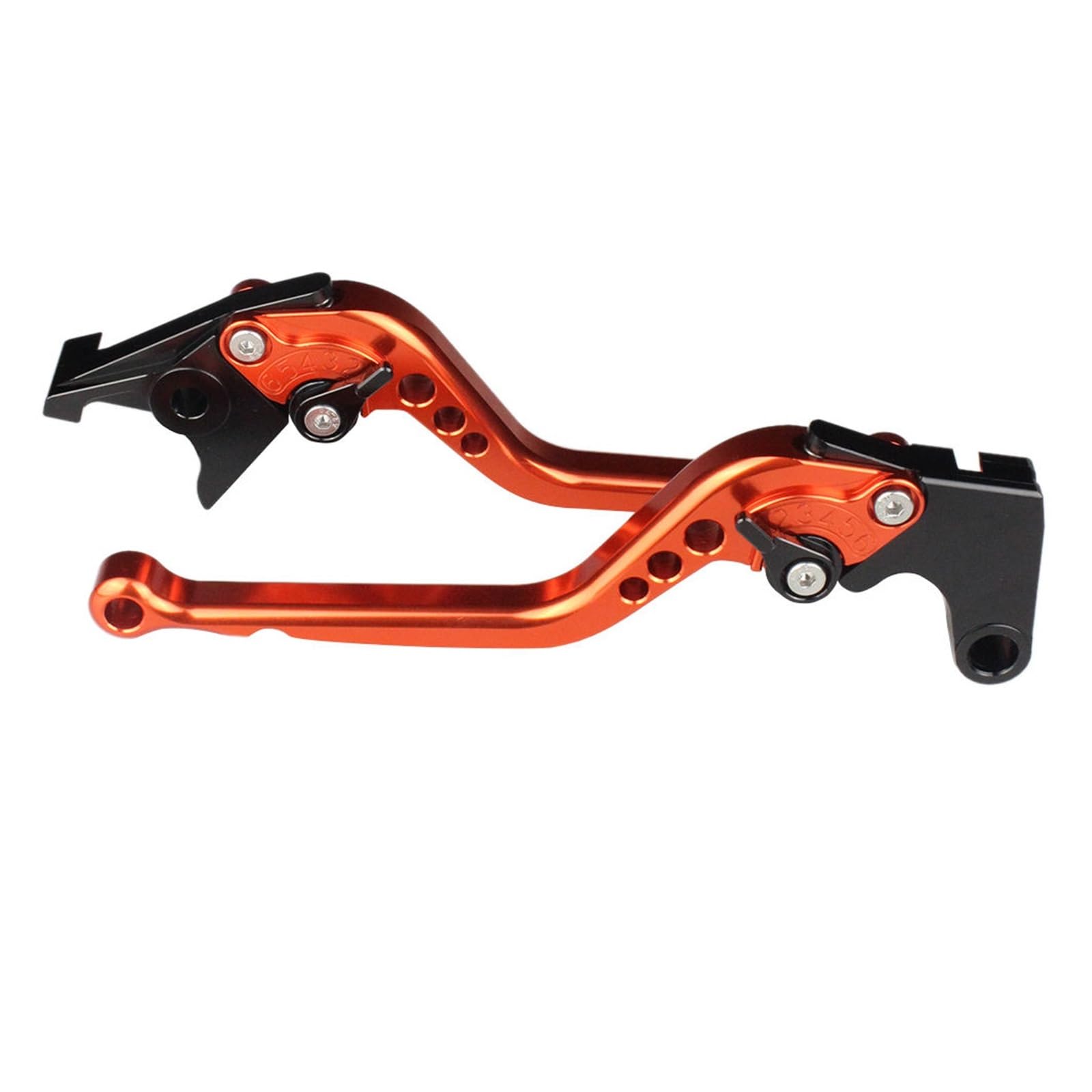 Kupplungshebel Bremshebel Für DAYTONA 675 2006-2017 Motorrad CNC Einstellbarer Motorrad Bremshebel Griff Zubehör Griffe Bremskupplungshebel 3D(Orange) von STQNXR