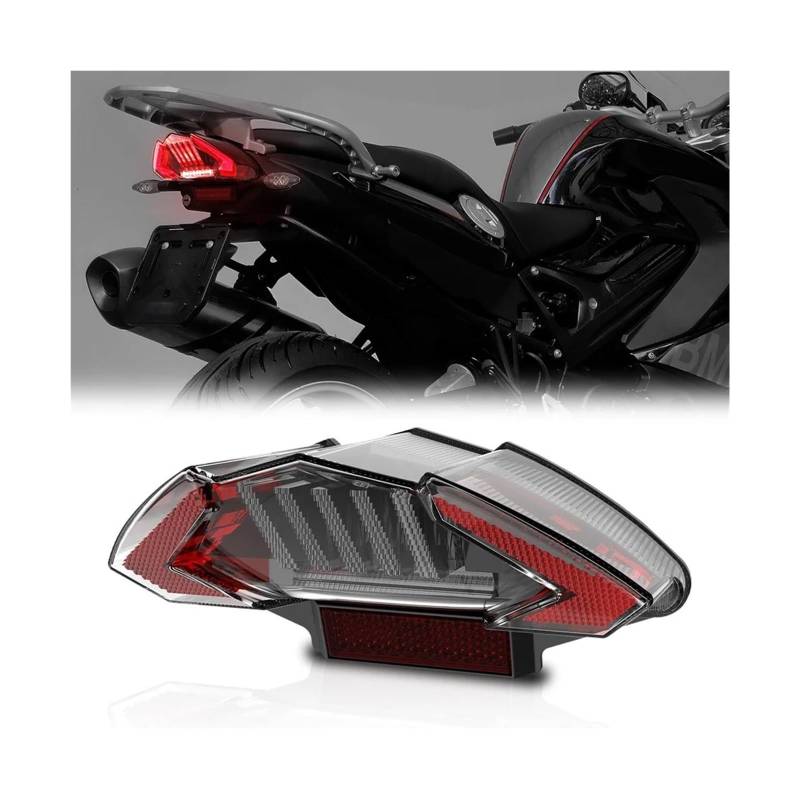 STRIVING BIRD Für B&MW F650 F650 GS F650 ST F800 ST R1200 GS Abenteuer E24 Rücklicht Hinten Lampe Motorrad Reflektor Stop bremse Rücklicht Motorrad Rücklicht Bremslicht von STRIVING BIRD