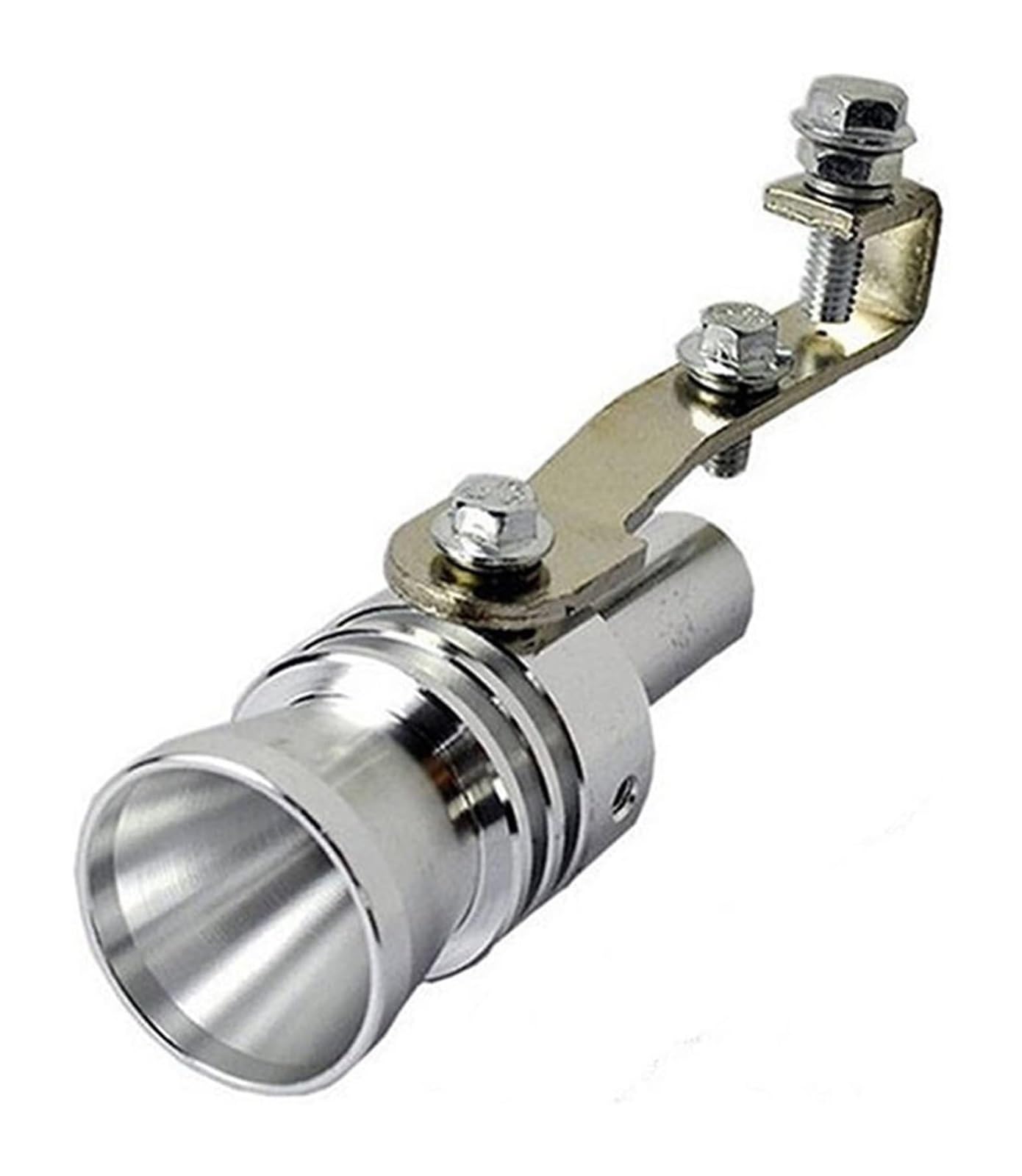 Auspuff Schalldämpfer Auspuffspitze Auto Turbo Sound MufflerWhistle Auspuffrohr Sounder Imitator Turbo Whistle Auspuffendrohr(Silber,Caliber 1.9cm) von STRJUS