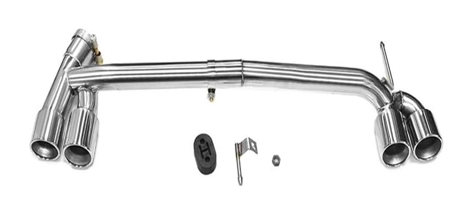 Auspuff Schalldämpfer Für B&MW F30 F31 320i 318i F32 420i 2013–2016 Für M-Sport 3 Serie Schalldämpferspitze Auspuffanlage Heckkehle Quad-Autospitze Endrohr(Silver 318i) von STRJUS