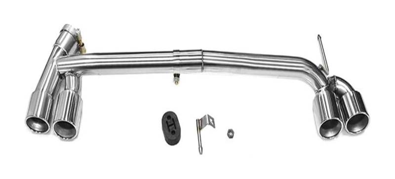 Auspuff Schalldämpfer Für B&MW F30 F31 320i 318i F32 420i 2013–2016 Für M-Sport 3 Serie Schalldämpferspitze Auspuffanlage Heckkehle Quad-Autospitze Endrohr(Silver 318i) von STRJUS