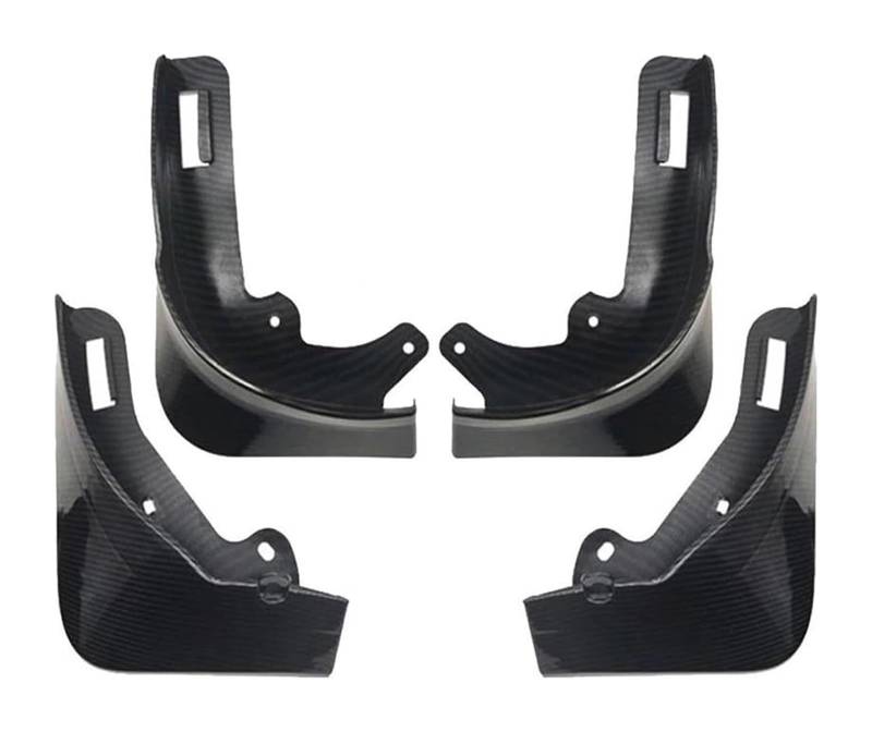 Auto-Kotflügel Für Model Y 2020 2021 2022 2023 Schmutzfänger Matt Schwarz Carbon Faser Muster Splash Guards Schlamm Klappen(Carbon Pattern) von STRJUS