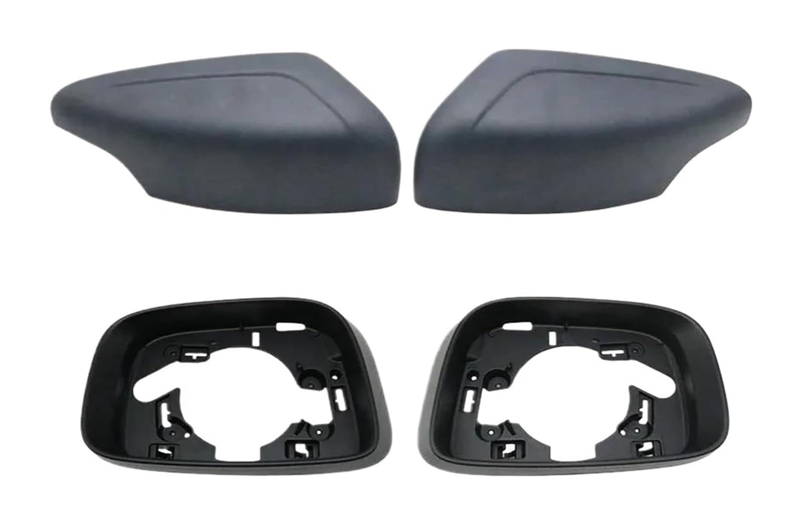 Seitenspiegelgehäuse Für Volvo XC60 2009-2013 Rückspiegel Schalen Außen Links Rechts Seite Rückspiegel Flügel Spiegel Abdeckung Kappe Rahmen Trim Set Gehäuse(Unpainted,4PCS) von STRJUS