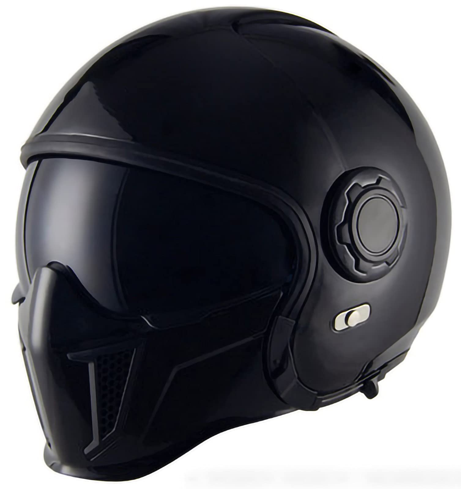 Helmets Jet-Helm · Motorrad-Helm Roller-Helm Scooter-Helm Bobber Mofa-Helm Chopper Retro Cruiser Vintage Pilot Biker Helmet · ECE Visier F,L:58-59 von STRTG