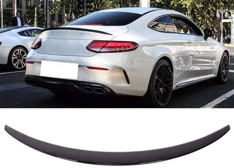 Auto-Abs Material Hinterspoiler für Mercedes-Benz C-Klasse C205 Coupe A205 2015 2016 2017 2018-2020, Hinterradflügel, langlebig, glänzend, Modifikationszubehör. STUYKDIA von STUYKDIA