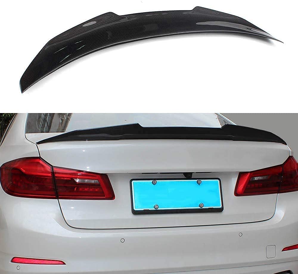 Auto Carbon Fiber Rear Spoiler für BMW F10 5er Serie 535I 528I, Rear Roof Trunk Heckspoiler Trunk Roof Lip Tail Wing, STUYKDIA von STUYKDIA