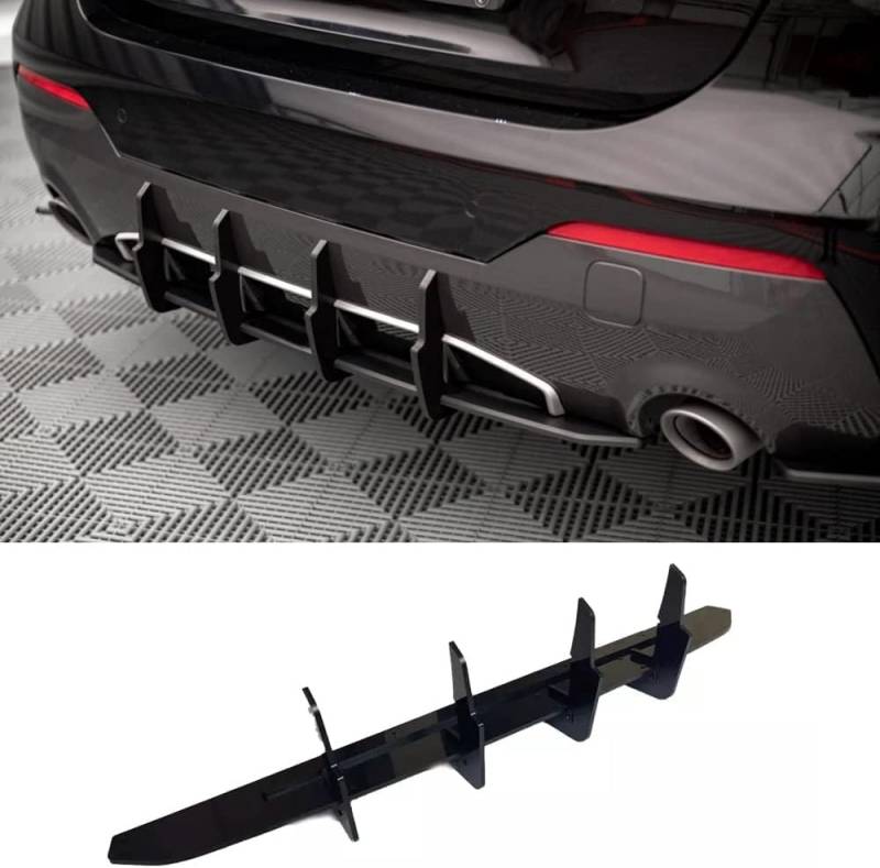 Auto-Heckklappen-Diffusor für BMW 4 M-Pack G22 2020 2021 2022, Rear Bumper Spoiler Rear Splitter Car Diffuser Spoiler Body Kit Protector Zubehör STUYKDIA von STUYKDIA