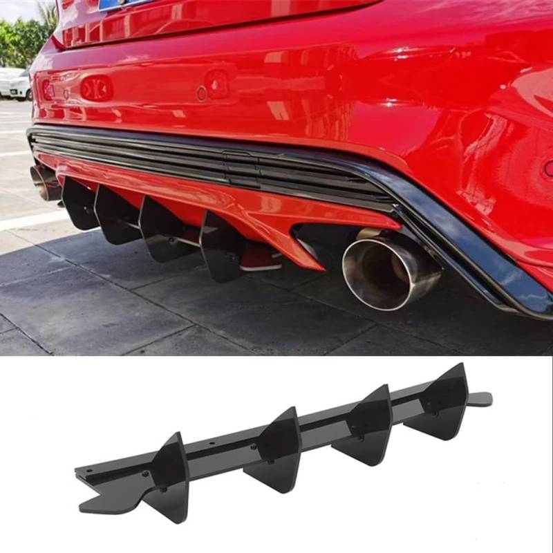 Auto-Heckklappen-Diffusor für Ford Focus St Hatchback 2019 2020 2021, Rear Bumper Spoiler Rear Splitter Car Diffuser Spoiler Body Kit Protector Zubehör STUYKDIA von STUYKDIA