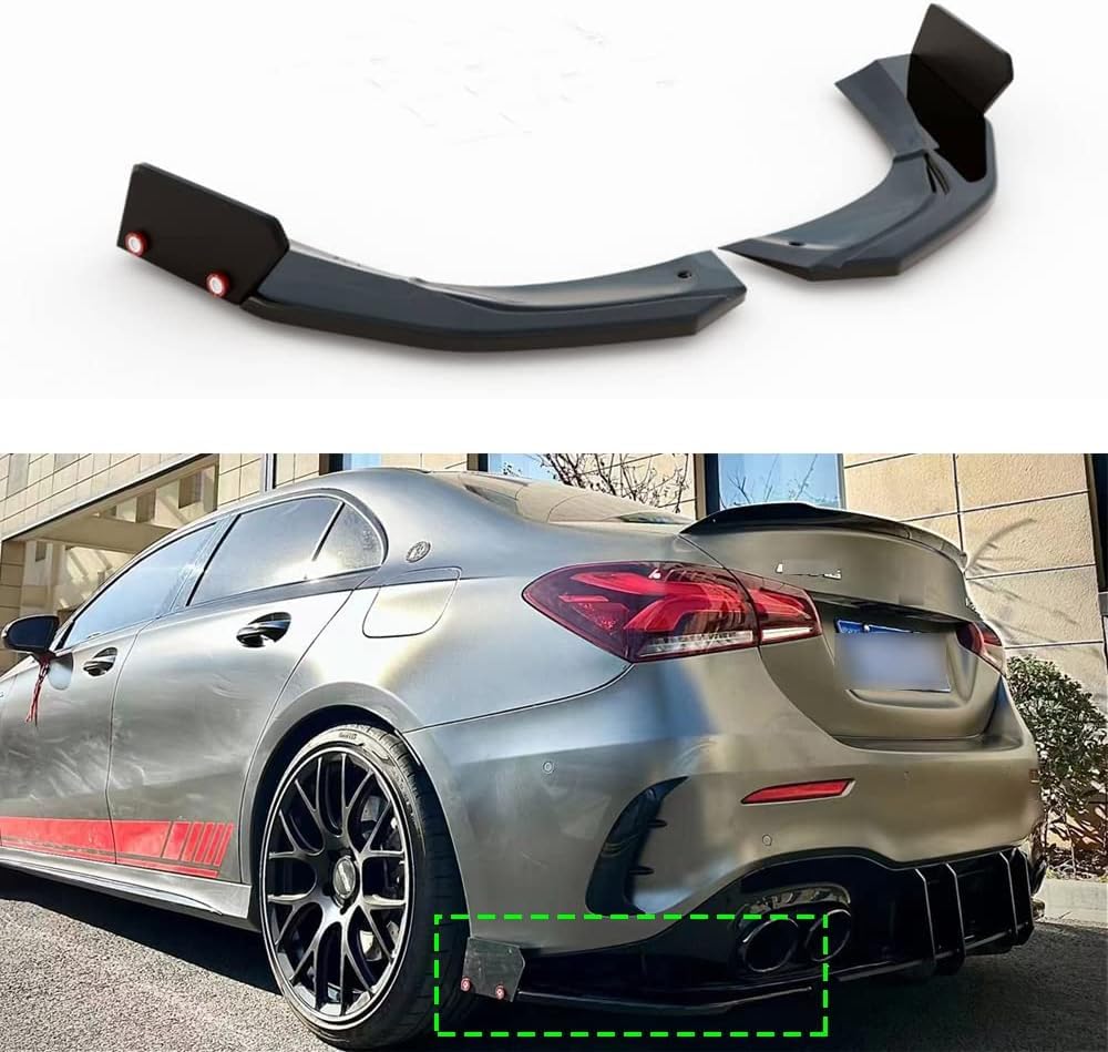 Auto-Heckklappendiffuser für Benz A Klasse A35 / A45 s W177 Limousine 2019 2020 2021, Rear Bumper Spoiler Rear Splitter Car Diffuser Spoiler Body Kit Protector Zubehör, B, STUYKDIA, B, Normal von STUYKDIA