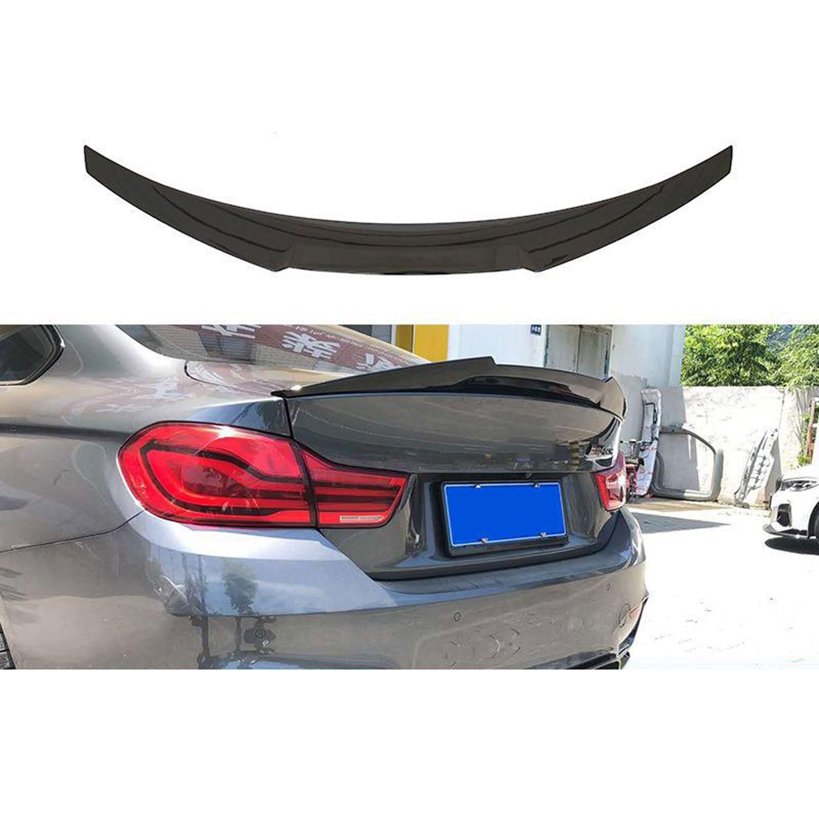 Auto-Heckspoiler für BMW M3 M4/F80 F82 2013-2018 2019 2020, Auto-Spoiler Spoiler Auto Modifikation Styling Zubehör, widerstandsfähig, langlebig, Auto-Spoiler, Gloss Schwarz, STUYKDIA, Gloss Schwarz, von STUYKDIA