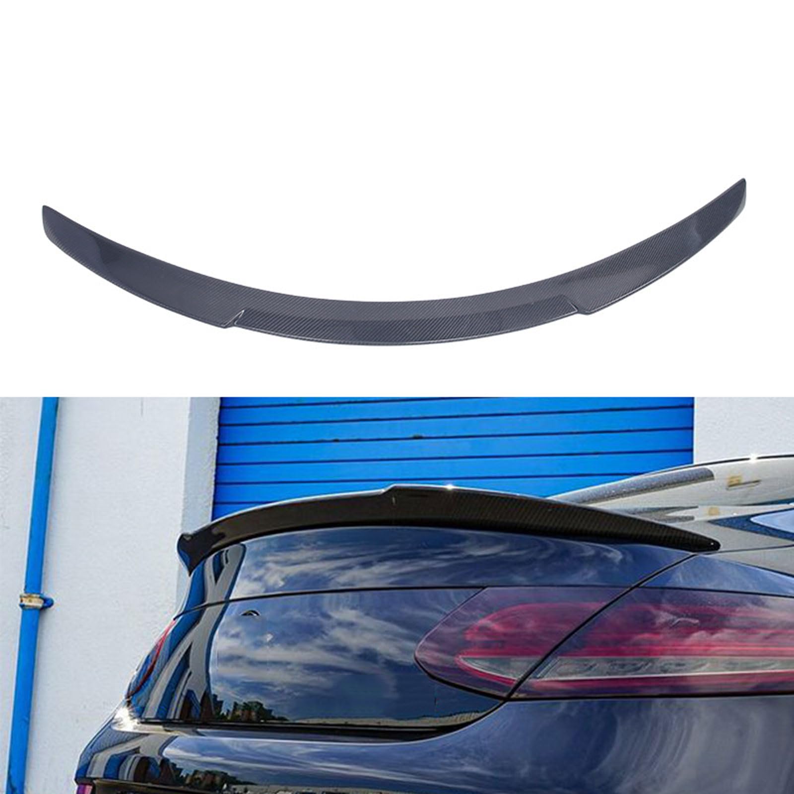 Auto-Heckspoiler für Mercedes Benz С Class W205 2 Door 2016-2021 2022, Auto-Spoiler, Modifikation Styling Zubehör, widerstandsfähig, langlebig, Auto-Spoiler, STUYKDIA von STUYKDIA