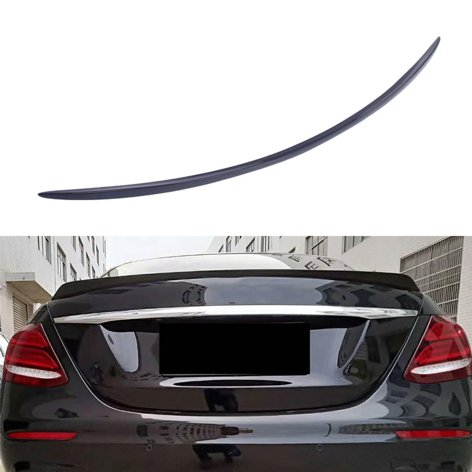 Auto-Heckspoiler für Mercedes Benz E Klasse W213 2017-2020 2021 2022, Auto-Spoiler, Modifikation Styling Zubehör, widerstandsfähig, langlebig STUYKDIA von STUYKDIA