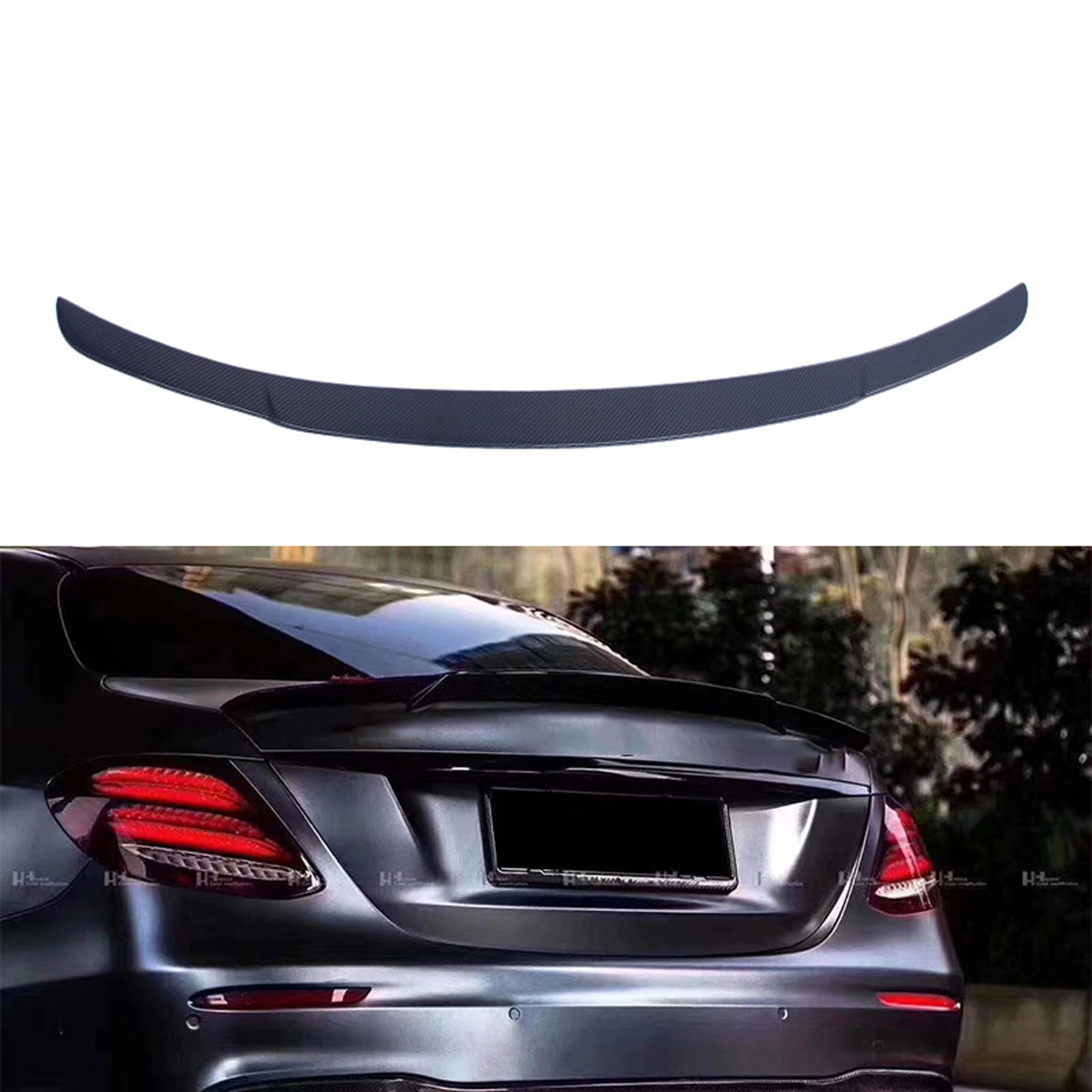 Auto-Heckspoiler für Mercedes Benz E Klasse W213 2017-2020 2021 2022, Auto-Spoiler, Modifikation Styling Zubehör, widerstandsfähig, langlebig STUYKDIA von STUYKDIA