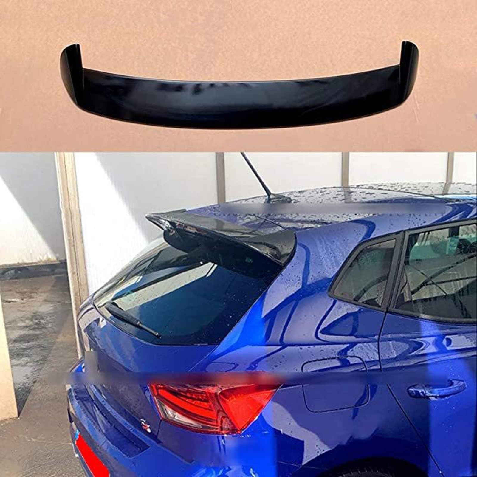 Auto Rear Spoiler für Seat Ibiza 6F 2017 2018 2019 2020 2021, Auto-Spoiler Spoiler Auto Modifikation Styling Zubehör, robust langlebig Auto Spoiler, STUYKDIA von STUYKDIA