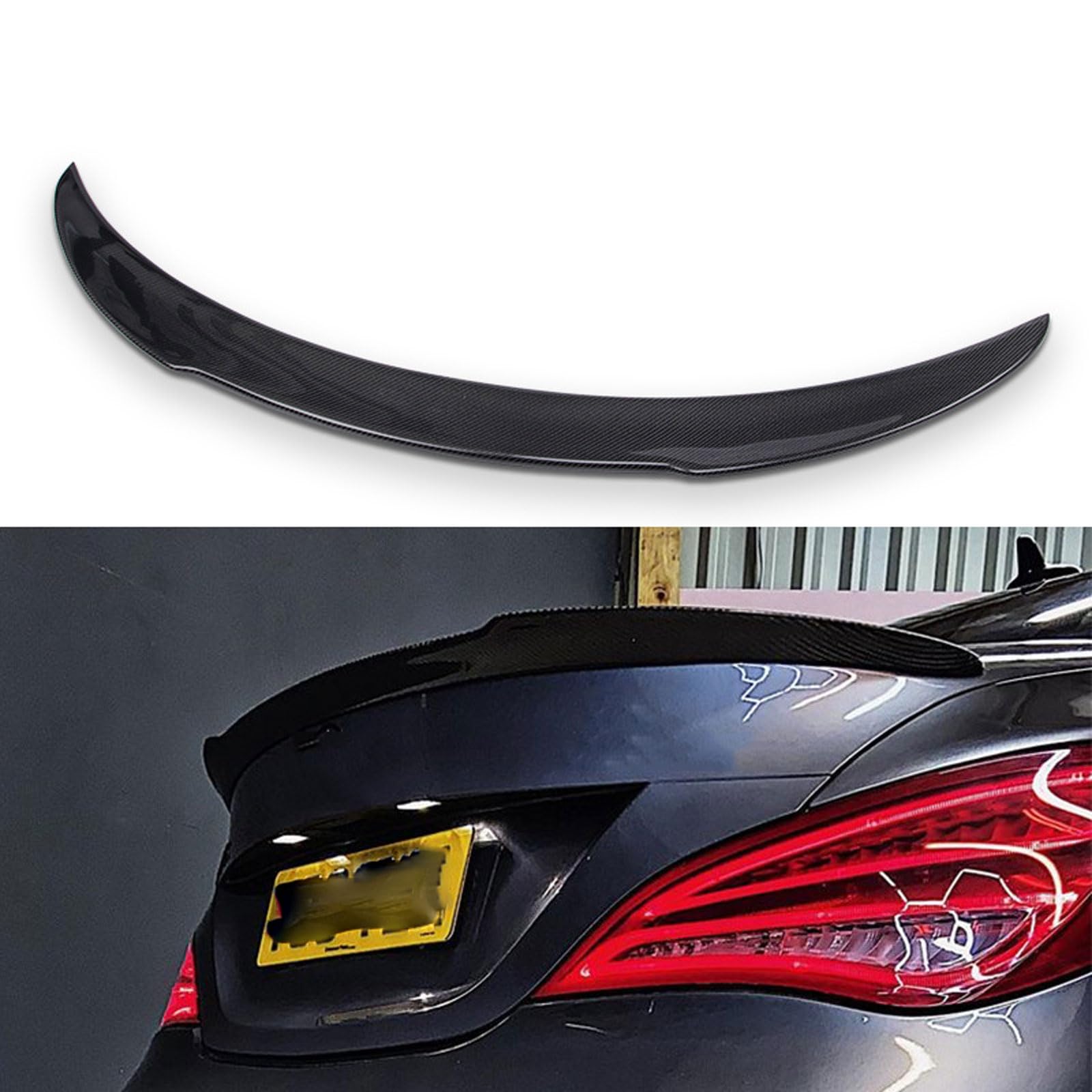 Auto-Spoiler für Mercedes Benz Cla Class W117, Auto-Spoiler, Modifikation, Styling-Zubehör, widerstandsfähig, langlebig, Auto-Spoiler, STUYKDIA von STUYKDIA