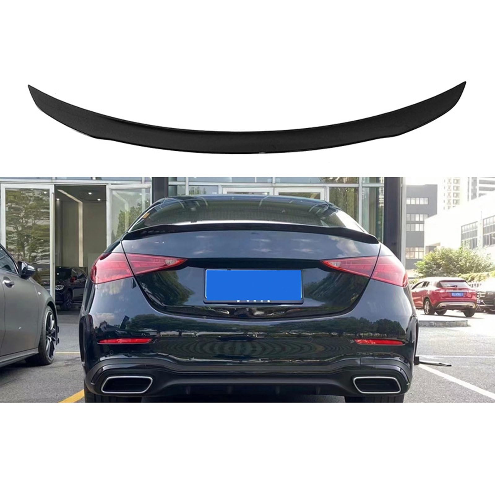 Auto-Spoiler für Mercedes Benz С Class W206 2022 2023, Auto-Spoiler, Modifikation, Styling-Zubehör, widerstandsfähig, langlebig, Auto-Spoiler, STUYKDIA von STUYKDIA