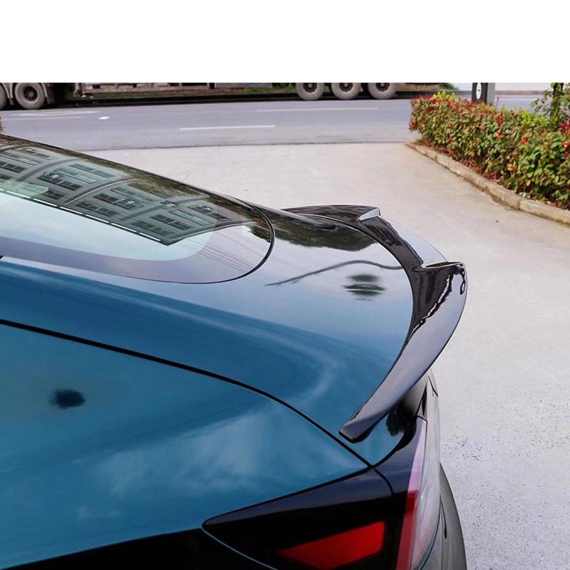 Auto-Spoiler für Tesla Model 3 2019 2020 2021 2022 2023, Auto-Spoiler Spoiler Auto Modifikation Styling Zubehör, widerstandsfähig, langlebiger Auto-Spoiler, Carbonfaser-Look, STUYKDIA, Kohlefaser von STUYKDIA