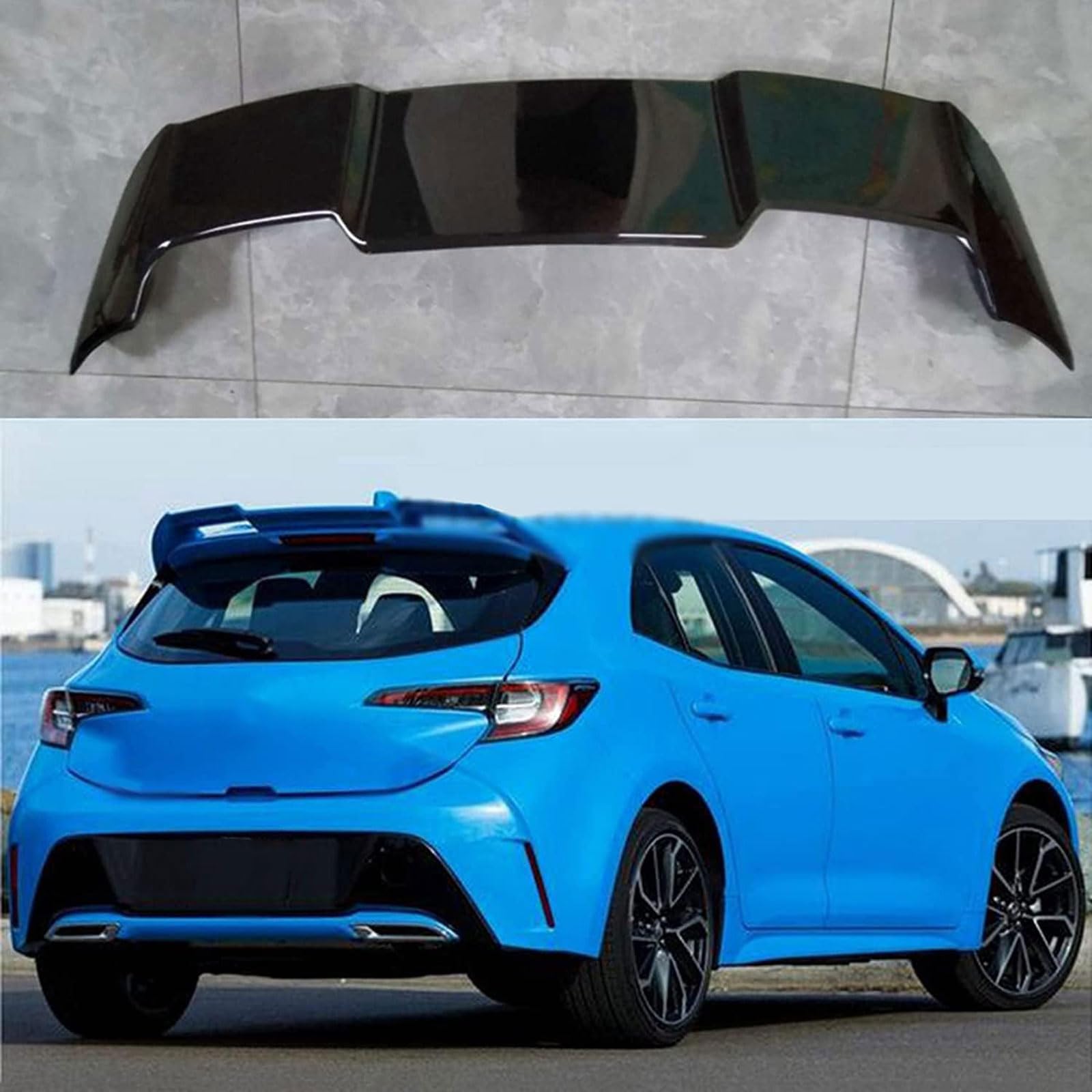 Auto-Spoiler für Toyota Corolla Hatchback 2019 2020 2021 2022, Auto-Spoiler, Modifikation Styling Zubehör, robust langlebig Auto Spoiler, STUYKDIA von STUYKDIA