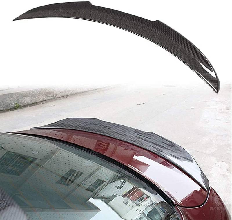 Car Carbon Fiber Rear Spoiler for Alfa Romeo Giulia Quadrifoglio Sedan 2015-2020, Rear Roof Trunk Spoiler Rear Trunk Roof Lip Tail Wing, STUYKDIA von STUYKDIA