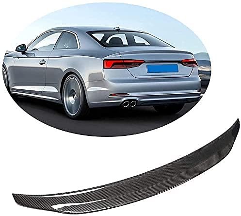 Car Carbon Fiber Rear Spoiler for Audi A5 B9 Base/Sline S5 Coupe 2017-2020, Rear Roof Trunk Spoiler Rear Trunk Roof Lip Tail Wing, STUYKDIA von STUYKDIA