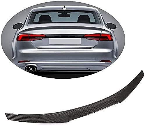 Car Carbon Fiber Rear Spoiler for Audi A5 B9 Base/Sline S5 Coupe 2017-2020, Rear Roof Trunk Spoiler Rear Trunk Roof Lip Tail Wing, STUYKDIA von STUYKDIA