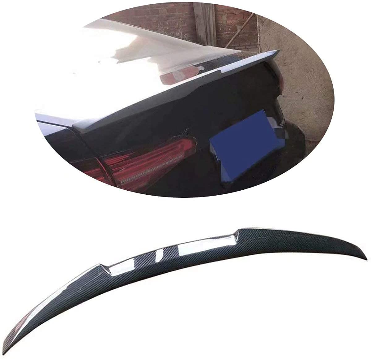 Car Carbon Fiber Rear Spoiler for Volkswagen VW Passat Sedan 2019 2020, Rear Roof Trunk Spoiler Rear Trunk Roof Lip Tail Wing, STUYKDIA von STUYKDIA