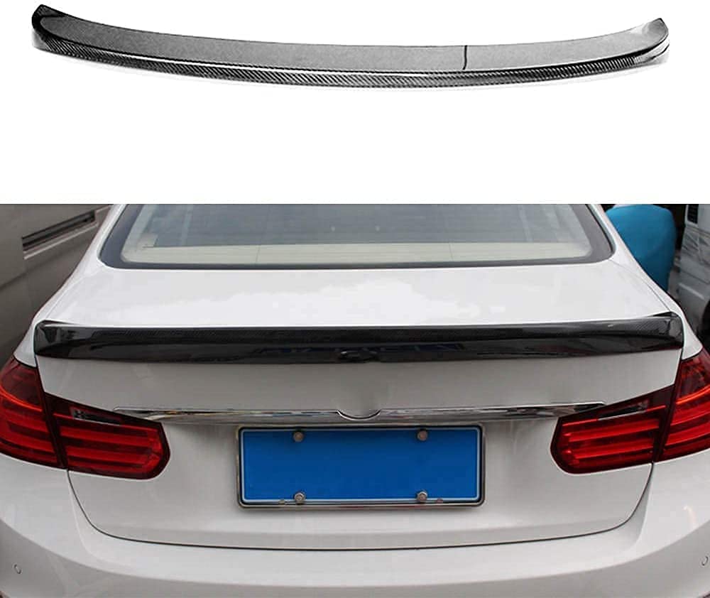 Car Carbon Fiber Rear Spoiler für BMW 5er Serie G30 530I 540I, Rear Roof Trunk Spoiler Rear Trunk Roof Lip Tail Wing, STUYKDIA von STUYKDIA