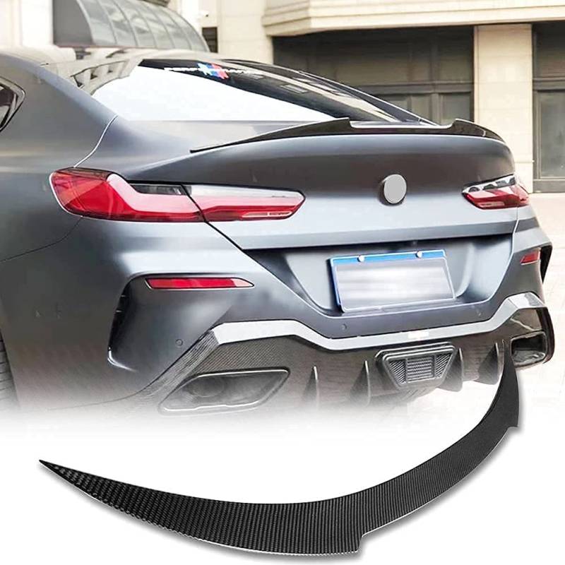 Car Carbon Fiber Rear Spoiler für BMW 8 Series G15 & F92 (M8) 2019-2021 2-Türer Coupe, Rear Roof Trunk Heckspoiler Trunk Roof Lip Tail Wing, STUYKDIA von STUYKDIA