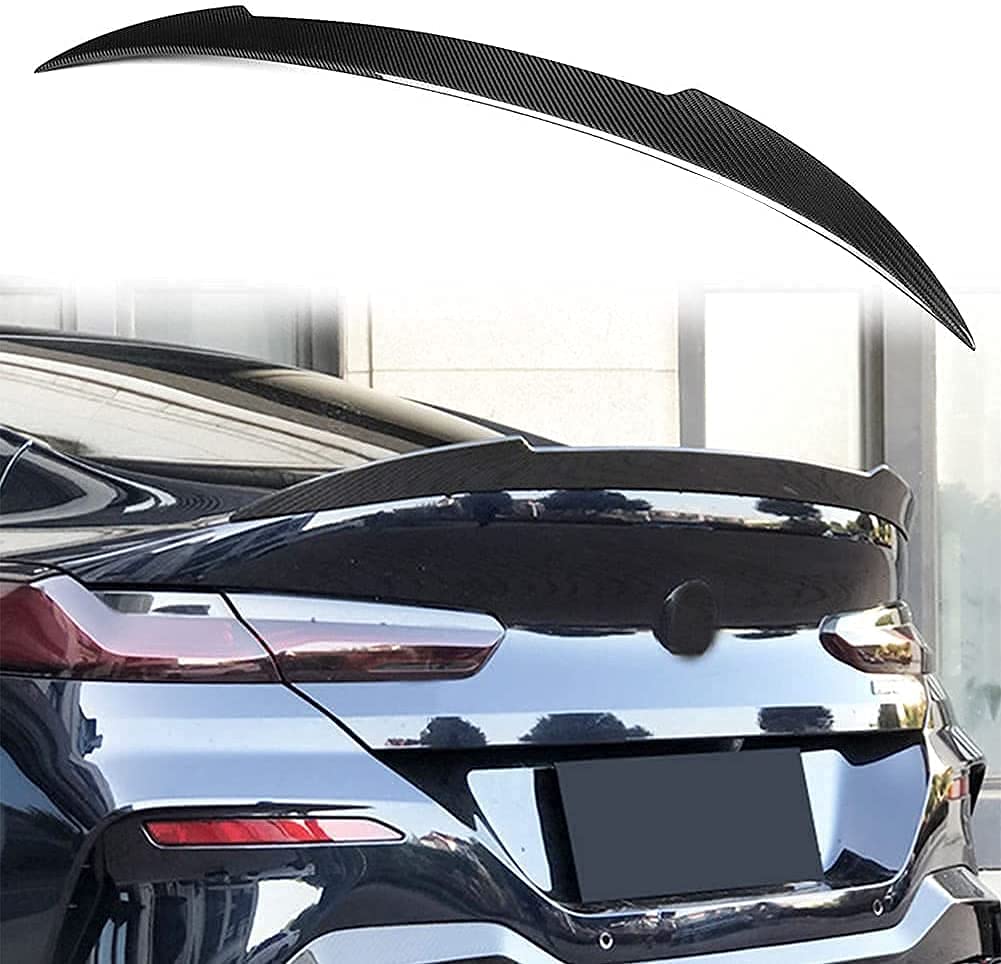 Car Carbon Fiber Rear Spoiler für BMW 8 Series G16 840I F93 Sedan 4Door 2019-2021, Rear Roof Trunk Spoiler Rear Trunk Roof Lip Tail Wing, STUYKDIA von STUYKDIA