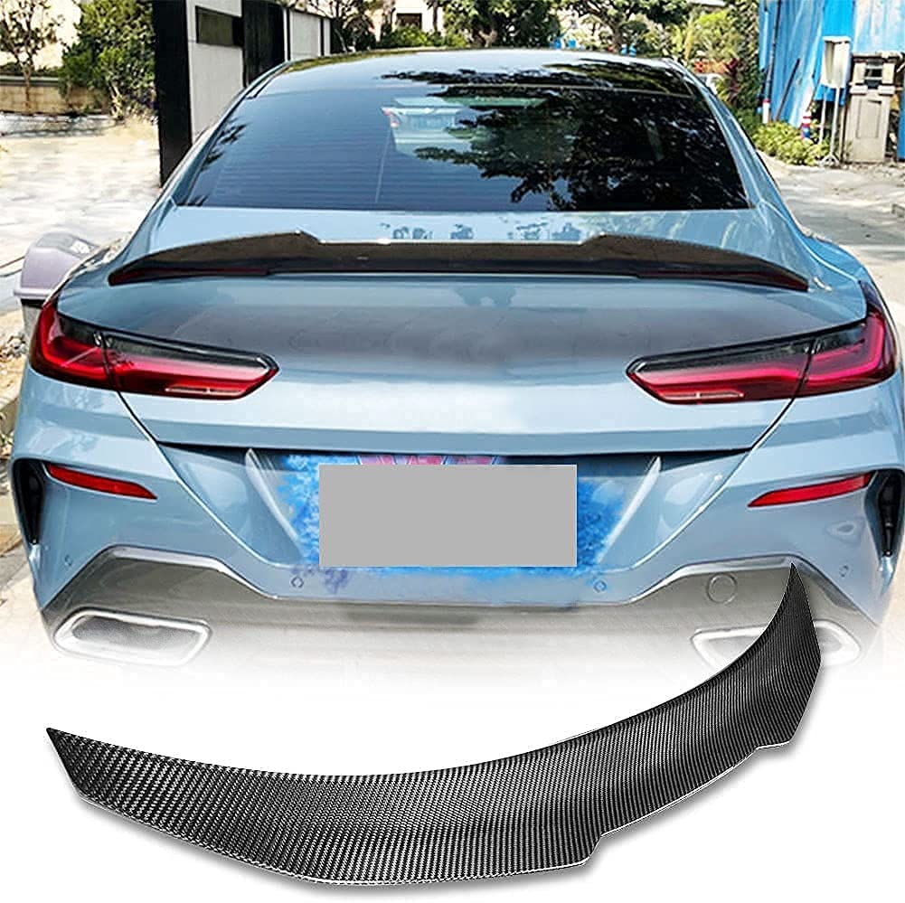 Car Carbon Fiber Rear Spoiler für BMW 8 Series G16 840I F93 Sedan 4Door 2019-2021, Rear Roof Trunk Spoiler Rear Trunk Roof Lip Tail Wing, STUYKDIA von STUYKDIA