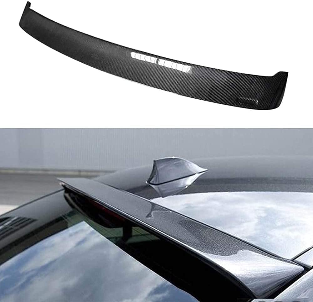 Car Carbon Fiber Rear Spoiler für BMW F10 525I 528I 535I M5, Rear Roof Trunk Spoiler Rear Trunk Roof Lip Tail Wing, STUYKDIA von STUYKDIA