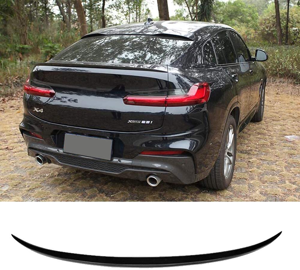 Car Carbon Fiber Rear Spoiler für BMW X4 G02 25I 30I Spoiler 2019-2020, Rear Roof Trunk Spoiler Rear Trunk Roof Lip Tail Wing, STUYKDIA von STUYKDIA