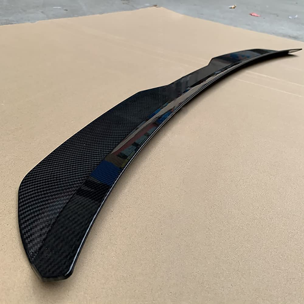 Car Carbon Fiber Rear Spoiler für Peugeot 308 15-20, Rear Roof Trunk Spoiler Rear Trunk Roof Lip Tail Wing, STUYKDIA von STUYKDIA