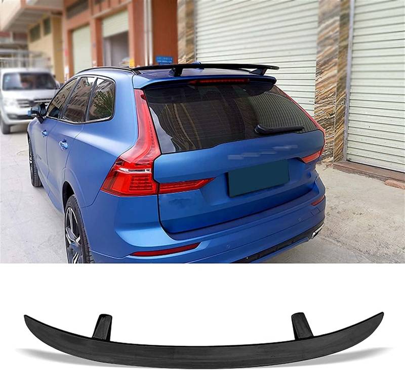 Car Carbon Fiber Rear Spoiler für Volvo Xc60 2017-2021, Rear Roof Trunk Spoiler Rear Trunk Roof Lip Tail Wing, STUYKDIA von STUYKDIA