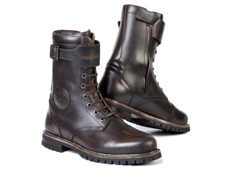 STYLMARTIN Herren Rocket Motorcycle Boot, Dunkelbraun, 42 EU von STYLMARTIN