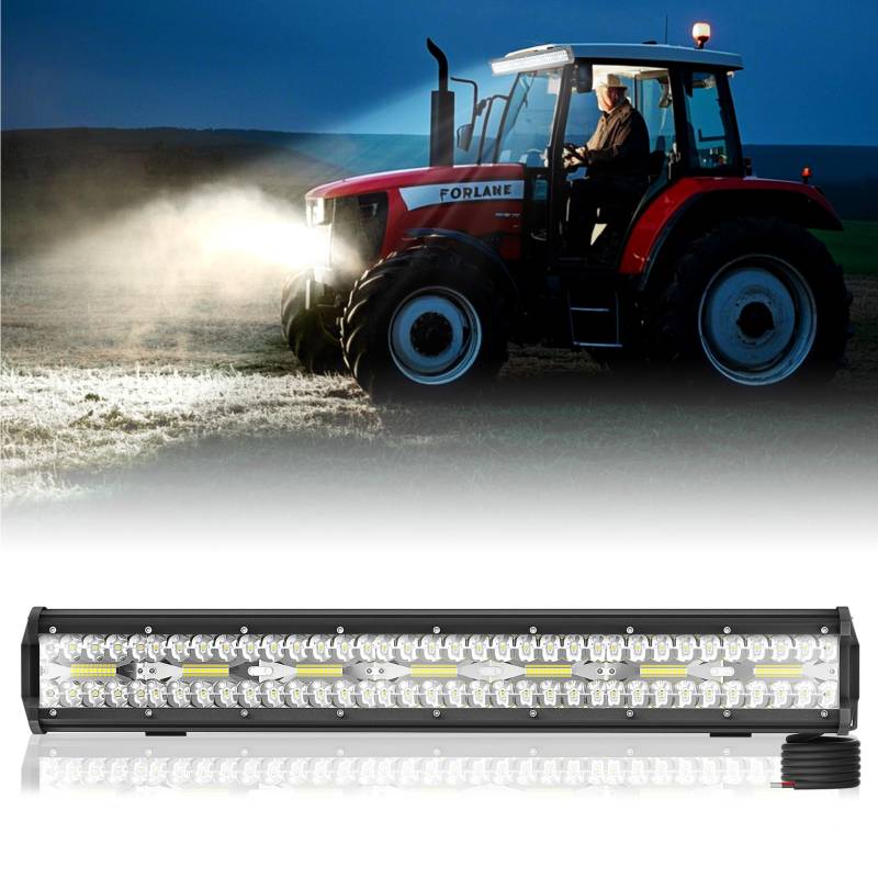 SUBTLETY 420W LED Zusatzscheinwerfer Auto Reflektor Scheinwerfer Offroad Arbeitsscheinwerfer Set 6000K Außen Strahler IP67 Wasserdicht Arbeitslichte-Bar Rückfahrscheinwerfer für Traktor SUV ATV PKW von SUBTLETY